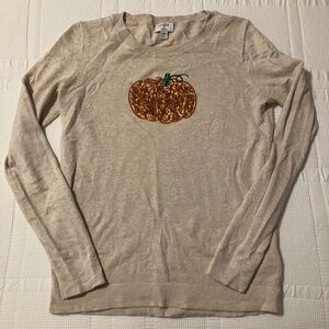 Classic J Crew Pumpkin Teddy Sweater